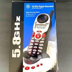 GE Cordless 5.8GHz Phone with Caller ID &Digital Answering System 25893G…